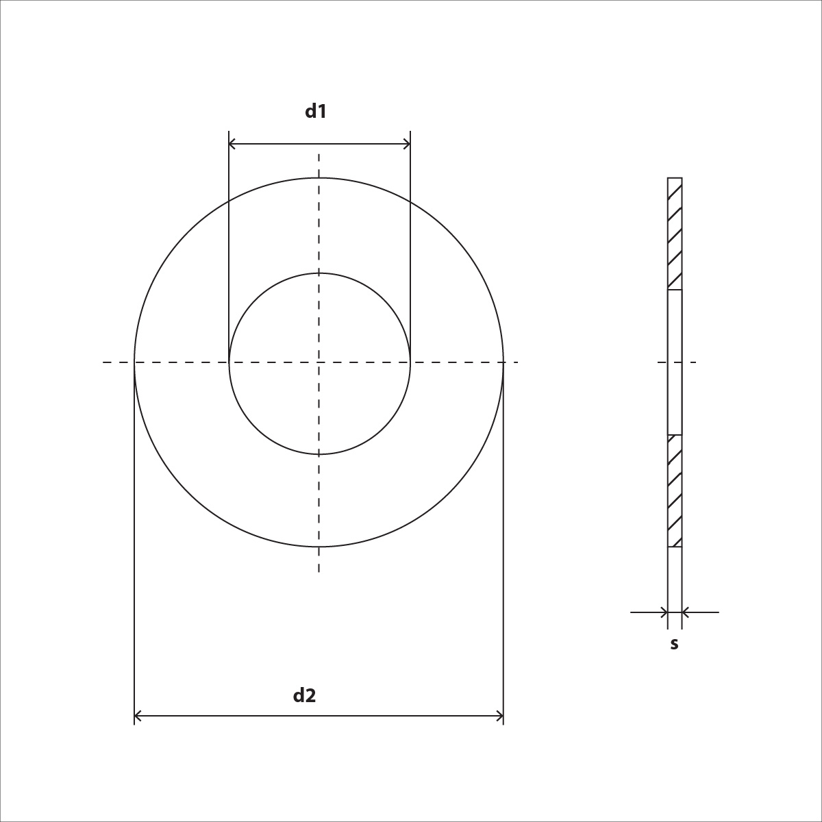 Unterlegscheiben für Holzverbinder verzinkt, Durchmesser 27x105mm Stärke 8mm  VPE 25 Stück