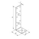 Winkelverbinder ohne Rippe mit Kombilochung Gutzeit 50x160x40x3 1 Stück