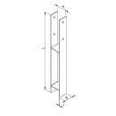 Pfostenträger H Form Gutzeit 81x60x600x6 1 Stück