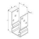 Pfostenlasche U - Form zum aufdübeln Gutzeit 81x60x150x4 1 Stück