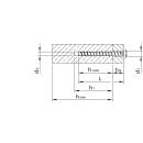 HECO MULTI-MONTI-plus Betonschrauben 6x60 T-30 Panhead Rundkopf Stahl verzinkt 100 Stück