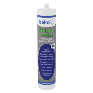 beko Silicon PSS 310 ml lichtgrau Premium-Sanitär-Silicon