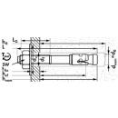 Bolzenanker M16x300/185 m2-C Stahl verzinkt Mungo 5 Stück