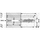 Fassadendübel Kopflochbohrung 10x140/90 MBR-SK inkl. Schrauben TX Mungo 50 Stück