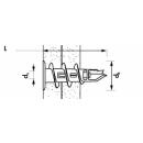 Gipskartondübel Jet Plug Metall 14x32 MJP32 Mungo 3000 Stück