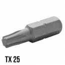 Torx Bits TX25 (Form C6,3 1/4Z) 25mm Wiha 100 Stück