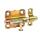 Grendelriegel GAH mit Knopfgriff gelb verzinkt 39x38 1 Stück