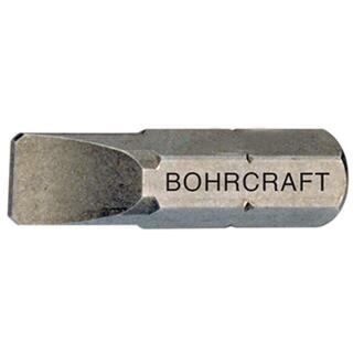 Bohrcraft Schrauber-Bits 1/4Zoll für Schlitzschrauben 4x25mm 100 Stück