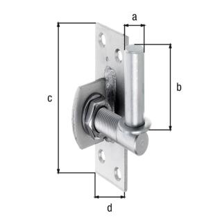 Kloben GAH Edelstahl zum Anschrauben M16 Ø16/45x105CF 1 Stück