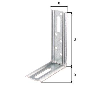 Verstellwinkel GAH 90° sendzimirverzinkt 100x70x30 1 Stück