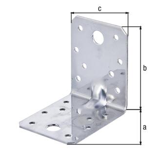 Schwerlast-Winkelverbinder mit Sicke Edelstahl GAH