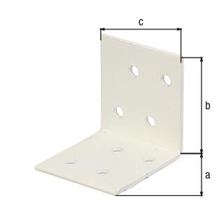 Winkelverbinder GAH verzinkt weiß 40x40x40 1 Stück