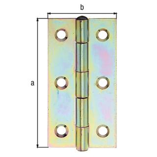 Scharnier GAH verzinkt 70x35x1 1 Stück