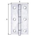 Scharnier GAH Edelstahl 60x34x1,50 1 Stück