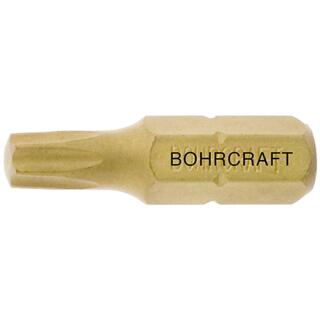 Bohrcraft Schrauber-Bits 1/4Zoll für TX-Schrauben TiN TX40x25mm 100 Stück