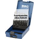 Bohrcraft Industrie-Kunststoffbox dunkelblau MGB 7-K leer für 7 Masch.-Gewindebohrer DIN 371/376