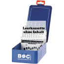 Bohrcraft Industrie-Kunststoffbox dunkelblau STB 3-K leer für 3 HSS-Stufenbohrer 4-12/4-20/6-30