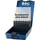 Bohrcraft Industrie-Kunststoffbox dunkelblau G 12-K leer für 21 HSS-Handgewindebohrer DIN 352