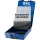 Bohrcraft Industrie-Kunststoffbox dunkelblau G 12-K leer für 21 HSS-Handgewindebohrer DIN 352