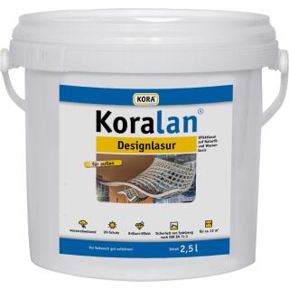 Koralan Designlasur Petrol 2,5 l Eimer