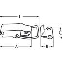 Spannverschluss Edelstahl A2 55mm 1 Stück