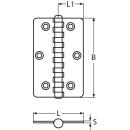 Scharnier Edelstahl A2 50x80mm 10 Stück