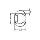 Kettennotglied zum Einnieten Edelstahl A4 für Kette 6mm 10 Stück