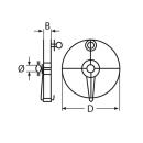 Ankergurtbandrolle Edelstahl A4/PES 430mm, mit Gurtband (50m) 1 Stück