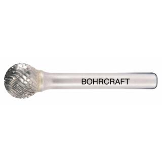 Bohrcraft HM-Frässtift Diamant-Verzahnung Form D Kugel 10x54mm 1 Stück