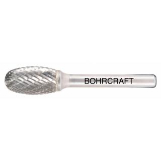 Bohrcraft HM-Frässtift Form E Tropfen Kreuzverzahnung 8x60mm Schaft 6mm 1 Stück