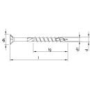 HECO-TOPIX-plus Holzbauschrauben 5x40 TG T-30 Senkkopf...