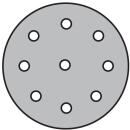 Scheiben mit Filmunterlage kletthaftend FP 77 K kletthaftend wirkstoffbeschichtet 125mm Korn 400 Lochform GLS27 100 Stück