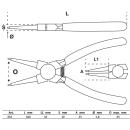 Sprengringzange, gerade, für Innensprengringe, 180 mm