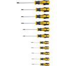 Schraubendreher-Satz, T-Profil (für Torx) mit Bohrung T6 - T40, 11-tlg.