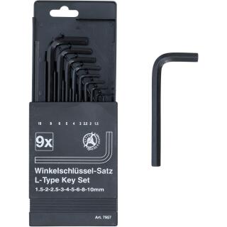 Winkelschlüssel-Satz, Innensechskant 1,5 - 10 mm, 9-tlg.