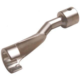Spezial-Schlüssel für Einspritzleitungen, für BMW, Opel 2.5TD, Mercedes-Benz, Antrieb 10 mm (3/8 Zoll), SW 17 mm
