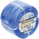 Kunststoff-Seil / Allzweckseil, 4 mm x 20 m, blau