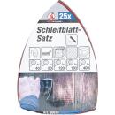 Schleifblatt-Satz für Multischleifer, 145x100 mm, K 40 - 400, 25-tlg.