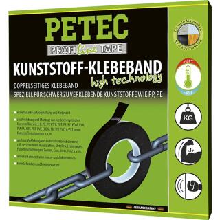 Kunststoffklebeband 19 mm x 11 mm x 10 m